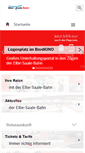 Mobile Screenshot of elbe-saale-bahn.de