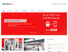 Tablet Screenshot of elbe-saale-bahn.de
